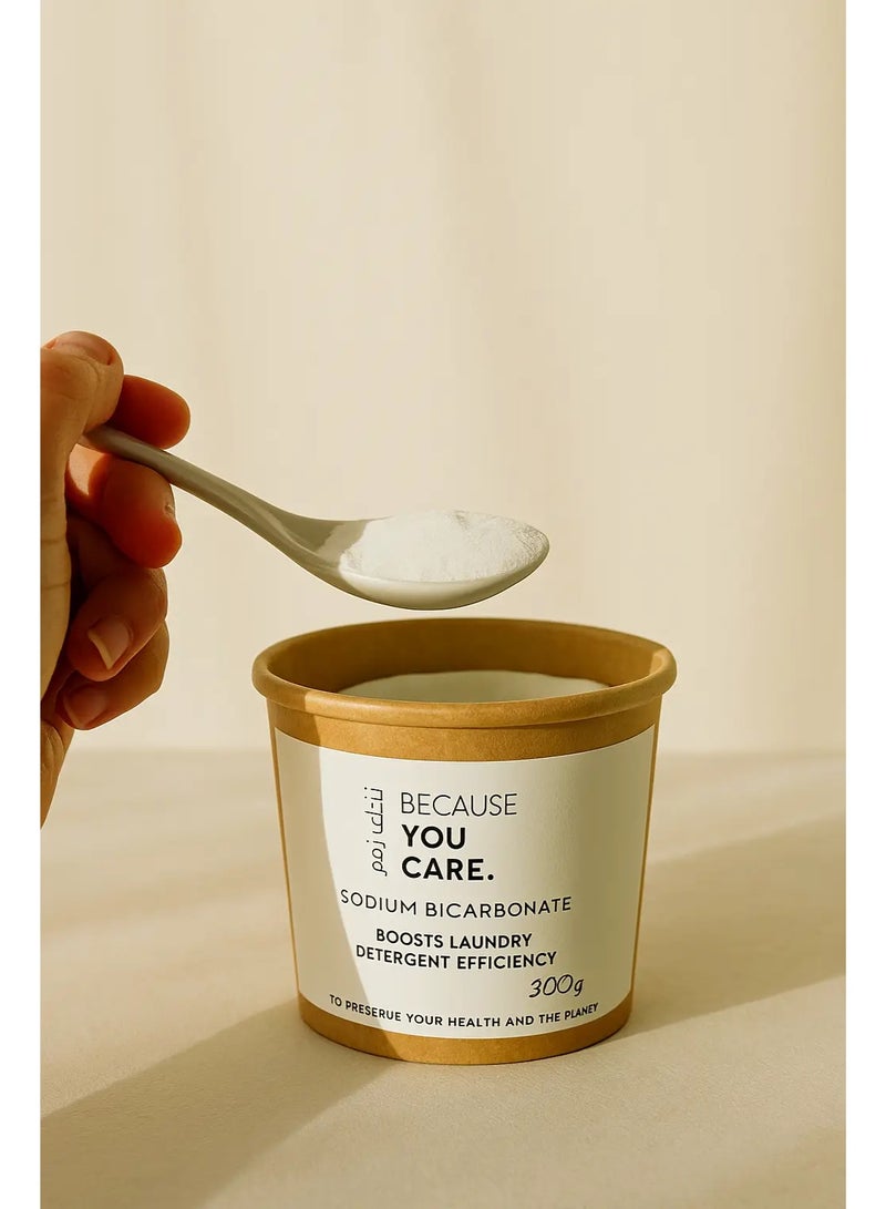Because You Care Sodium Bicarbonate Laundry Booster 300g | Odor Neutralizer | Fabric Freshener | Eco-Friendly Cleaning - Image 2